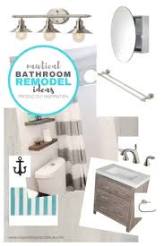 Rope will give your bathroom a nautical feel. Nautical Bathroom Ideas Planning A Bathroom Remodel On A Budget