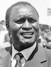 Image of Kenneth Matiba (KEN Kenya Ford Asili party leader) smiles  confidently,...,