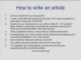 When taking cpe, cae, fce, ielts or any other international examination, you are often asked to write an article (click to see a cpe sample article). Image Result For How To Write An Article Article Writing School Essay Writing