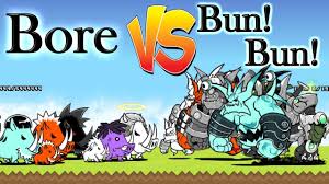 The Battle Cats - All Bore VS All Bun Bun (Bosses War) - YouTube