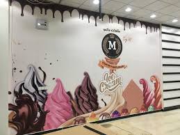 تصميم وطباعة وتنفيذ ورق جدران مثلجات شركة جنة الفرح لحلول الطباعة والديكور Alfarah Printing And Decoration فيسبوك