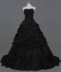 Black Wedding Dress For Gothic Or Halloween By Weddingdressfantasy 639 00 Black Wedding Gowns Black Ball Gown Black Wedding Dresses