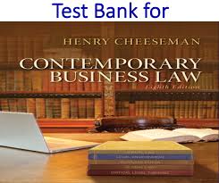 Test Bank For Contemporary Business Law 8th Edition Trh In 2020 Business Law Test Bank How To Memorize Things