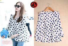 Lihat ide lainnya tentang wanita, model pakaian, pakaian wanita. Baju Atasan Blouse Wanita Cantik Motif Love Model Terbaru Murah