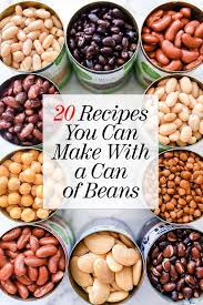 20 Recipes You Can Make With A Can Of Beans Foodiecrush Com Recipes Food Pantry Canned Beans Recipe