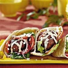 Gyro Burgers With Tahini Sauce Recipe Myrecipes Com Recipes Beef Recipes Food