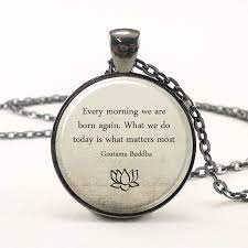 Buddha Quote Necklace Motivational Wisdom Pendant By Rainnua Inspirational Quote Necklace Necklace Quotes Buddha Quote