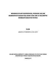 Contoh karya tulis ilmiah kepala sekolah paud. Makalah Lomba Pengelola Paud Pdf