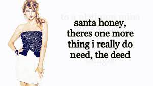 Santa Baby Taylor Swift Lyrics Youtube
