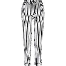 Black And White Striped Satin Pajamas River Island Black And White Stripe Satin Pyjama Bottoms 32 Brl Liked On Polyvore Featuring Intimates Sleepwear Pyjama Bottoms Clothes Design Lounge Wear