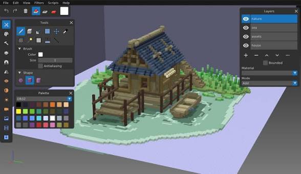 GitHub - guillaumechereau/goxel: Goxel: Free and Open Source 3D Voxel Editor · GitHub