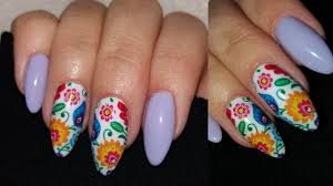 Folk Nails Nail Art Naklejki Wodne Paznokcie Hybrydowe Youtube