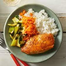1 tablespoon rice wine vinegar; Chicken Yakiniku With Sesame Marinated Carrots Garlic Rice Punchfork