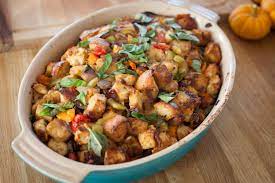 Sourdough Stuffing With Pine Nuts Dried Cranberries And Parmesan With Love
