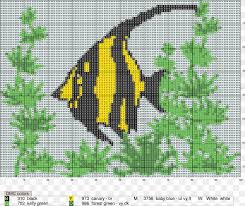 cross stitch embroidery fish pattern png 2354x1986px