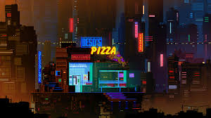 Small 8 Bit Gif Loops Pixel City Pixel Animation Pixel Art
