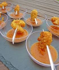 Crevettes Panees Aux Curly Cacahouetes Et Sauce Ketchup Maison Pour L Aperitif Recette Crevette Panee Alimentation Recette De Crevettes