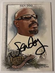 SEN DOG CYPRESS HILL SIGNED 2022 ALLEN & GINTER BASEBALL HIP HOP CARD AUTO