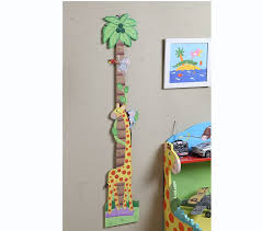 teamson kids wooden growth chart sunny safari