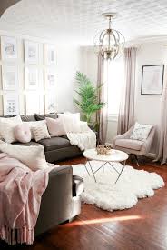Blush Ivory Black And Gold Home Decor Blush And Grey Furniture Blush Living Room Decor Ivory Living Room Small Apartment Living Room