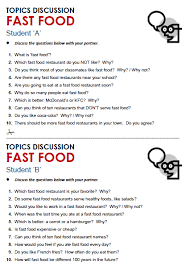 These funny questions are neither personal nor political, so they won't make anyone uncomfortable. Fast Food All Things Topics