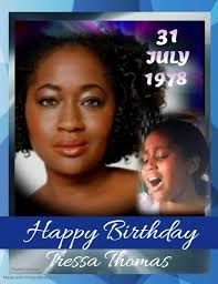 HAPPY 41st BIRTHDAY Tressa Thomas, singer and actress. Tressa's feature  film debut was the Robert Townsend film, The Five Heartbeats, in which she  played Townsend's little sister and was featured with R&B