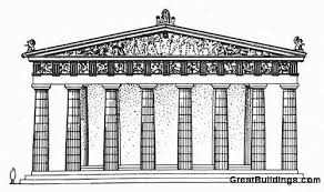 Great Buildings Drawing The Parthenon Parthenon Architecture History Greek Buildings