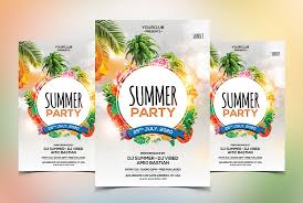 Download the best free club flyer templates for photoshop! The Summer Party Psd Free Flyer Template Freebiedesign
