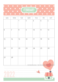 2022 free printable calendar super cute cute freebies for you