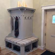 Mudroom Bench Hall Tree Corner Bench Corner Mudroom Banc D Angle Banc Avec Rangement Chaussures Vestibules