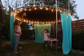 Diy Trampoline Fort Old Trampoline Recycled Trampoline Backyard Trampoline