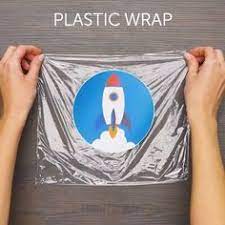 If you are printing on a polyster t shirt then take a print out of your design on a transparent paper then place it on your shirt and heat it with 345 degree in a sublimation machine for 30 seconds. T Shirt Iron On Diy Plastic Wrap Printed Paper Iron Parchment Paper Scissors Diy Prints Diy T Shirt Printing Diy Shirt Printing