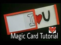 It could be very funny if you have this face changer! How To Make Magic Card Magic Card Tutorial Diy Valentine S Day Card Youtube