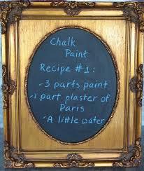Mix 1/3 cup of plaster of paris with 1/3 cup of room temperature water. 3 Homemade Chalk Paint Recipes Reviewed Old Things New