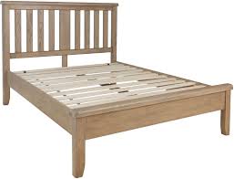 Peruse this selection for styles in queen, king or california. Hatton Oak Low Foot End Bed With Wooden Headboard Cfs Furniture Uk