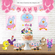 Outros personagens que geralmente são incluídos nos convites são o pintinho como disse acima. Kit Festa