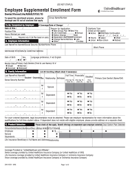 Company profile page for unitedhealthcare life insurance co including stock price, company news, press releases, executives, board members, and contact information. Employee Supplemental Enrollment Form Unitedhealthcare Printable Pdf Download