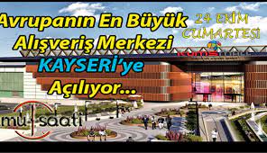 kayseri kumsmall avm bugun aciliyor kamu saati