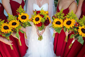 Sunflower Bouquet Dahlia Burgundy Bouquet Bridal Bouquet Florals Wedding North Sunflower Themed Wedding Sunflower Wedding Decorations Rose Wedding Theme