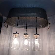 Hanging Washtub Mason Jar Lights Jim S Custom Lighting