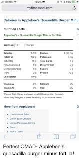 11 Verizon 1225 Am Myfitnesspalcom Calories In Applebees
