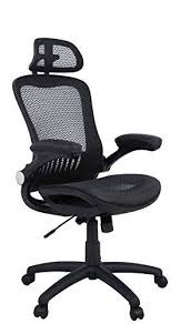 Amazonbasics Adjustable High Back Mesh Chair With Flip Up Arms And Head Rest Black Bifma Certified In 2020 Best Ergonomic Office Chair Mesh Chair Office Chair