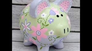 Zeckos pink ceramic pig shaped coin bank butcher chart piggy bank 8 in. Painting A Ceramic Piggy Bank Time Lapse Lavender Garden By Alphadorable Youtube