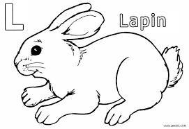 Ce dessin a été mis à la disposition des internautes le 07 février 2106. Coloriage Lapin
