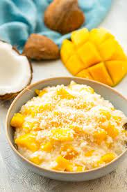 Coconut Mango Rice Pudding Dairy Free Easy Peasy Meals Recipe Mango Dessert Mango Dessert Recipes Rice Pudding