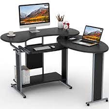 Maybe you would like to learn more about one of these? Buy L Shaped Computer Desk Little Tree Rotating Corner Desk Modern Office Study Workstation For Home Office Or Living Room Black Online In Turkey B07f36blg6