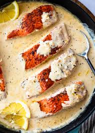 Bake the garlic for 25 minutes until it softens. Creamy Garlic Parmesan Salmon Gimme Delicious