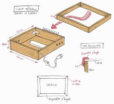 Fabriquer Votre Table Lumineuse Table Lumineuse Table Lumineuse Diy Tablette Lumineuse Dessin
