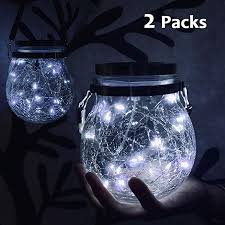 Maybe you would like to learn more about one of these? Nurluce Solar Lights Outdoor Decorative 2 Pack Hanging Lanterns Decorative 20 Led Desk Lamp White Sola Hanging Solar Lights Globe Lights Solar Mason Jar Lights