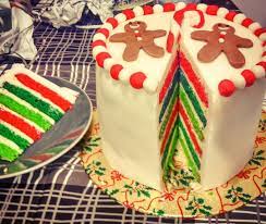 Rainbow Christmas Cake Christmas Cake Rainbows Christmas Cake